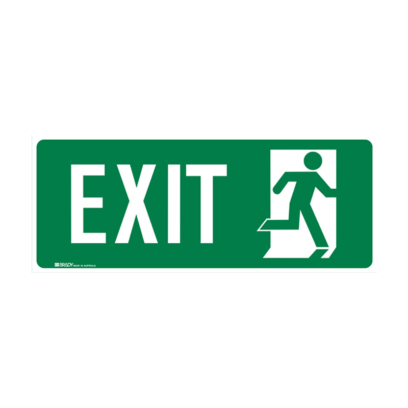 Exit And Evacuation Floor Signs, Luminous, 440 x 180mm