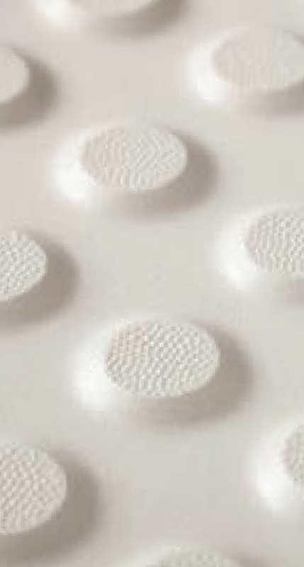 Tactile Indicator Box of 11 Warning Porcelain Cobbletac® 300 x 300mm Ivory