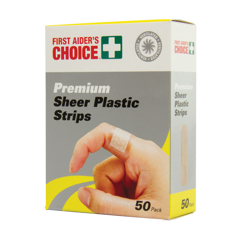 First Aiders Choice Premium Plastic Strips - 50 Pack