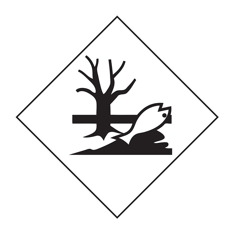 Dangerous Goods Markers - Environmental Hazardous Substance, 250mm (W) x 250mm (H), Vinyl