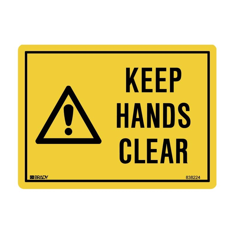 Small Labels - Keep Hands Clear