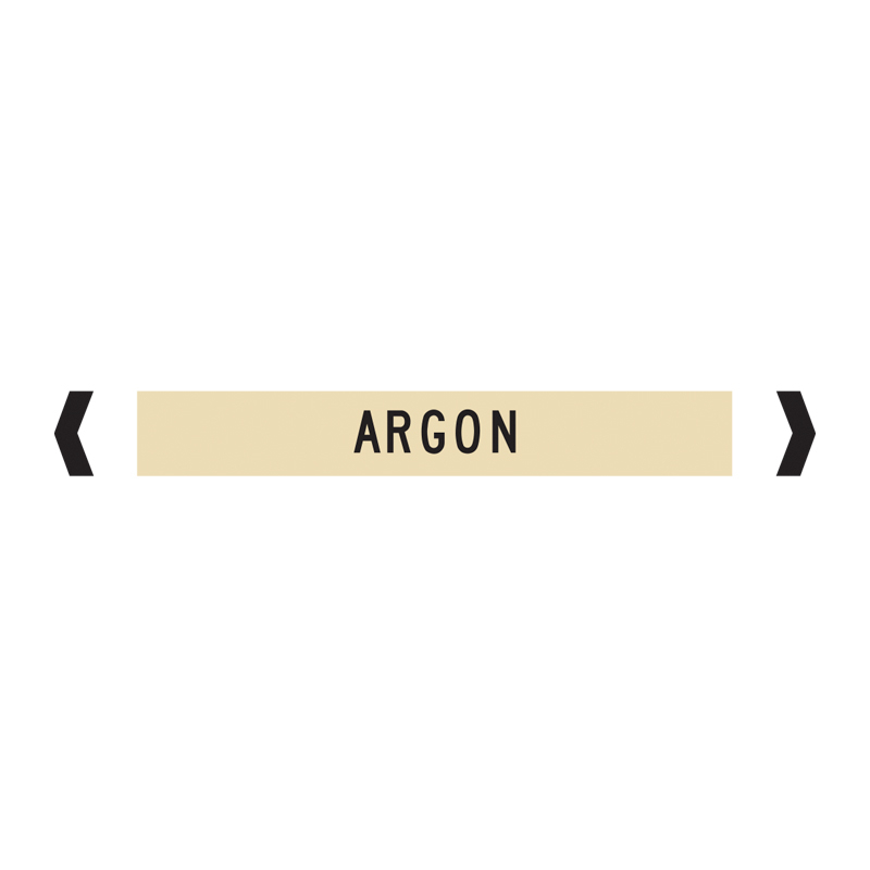 Standard Pipe Marker, Self Adhesive, Argon, Up to 40mm O.D. - Pack of 10 