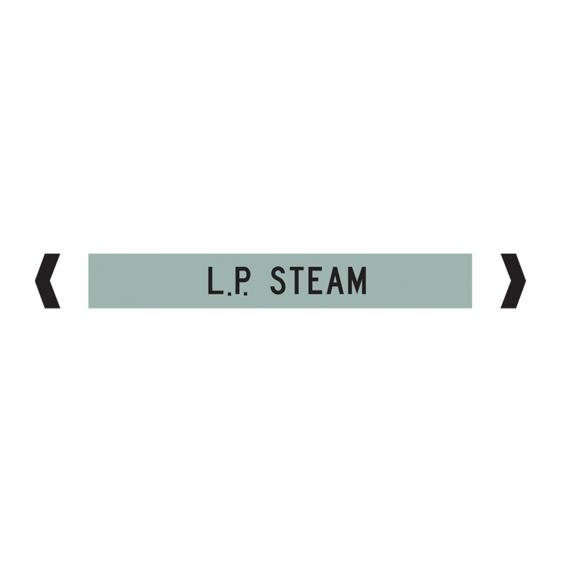 Standard Pipe Marker, Self Adhesive, L.P. Steam, Up to 40mm O.D. - Pack of 10 