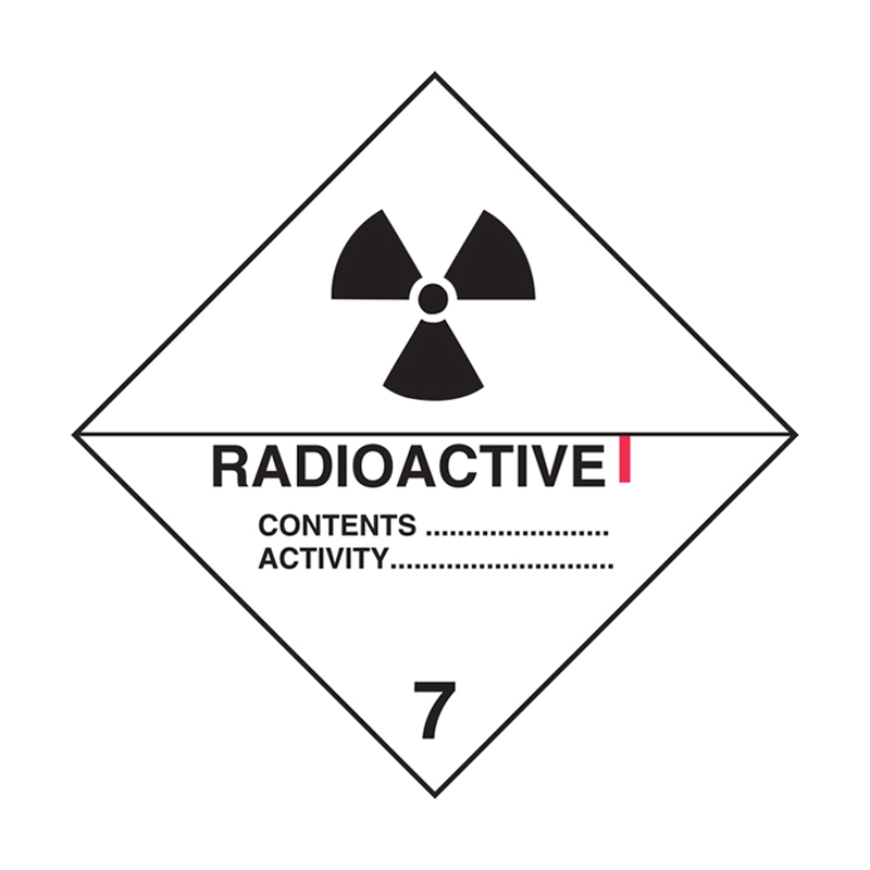 Dangerous Goods Labels - Class 7, Radioactive I
