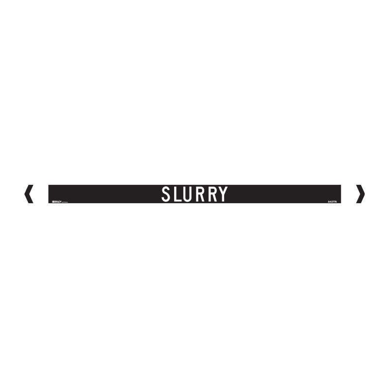 Standard Pipe Marker, Self Adhesive, Slurry, 40-75mm O.D. - Pack of 10 