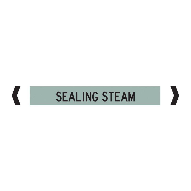 Standard Pipe Marker, Self Adhesive, Sealing Steam, 40-75mm O.D. - Pack of 10 