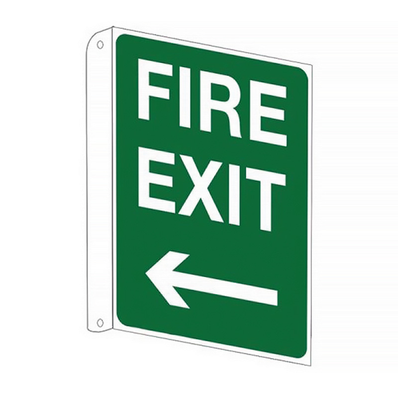 Flanged Wall Signs - Fire Exit