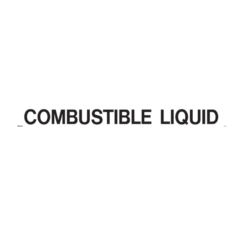 Sign Combustible Liquid Metal 1500 x 150mm