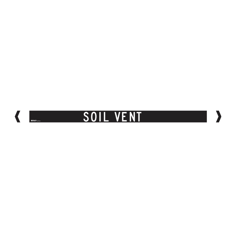 Standard Pipe Marker, Self Adhesive, Soil Vent, 40-75mm O.D. - Pack of 10 