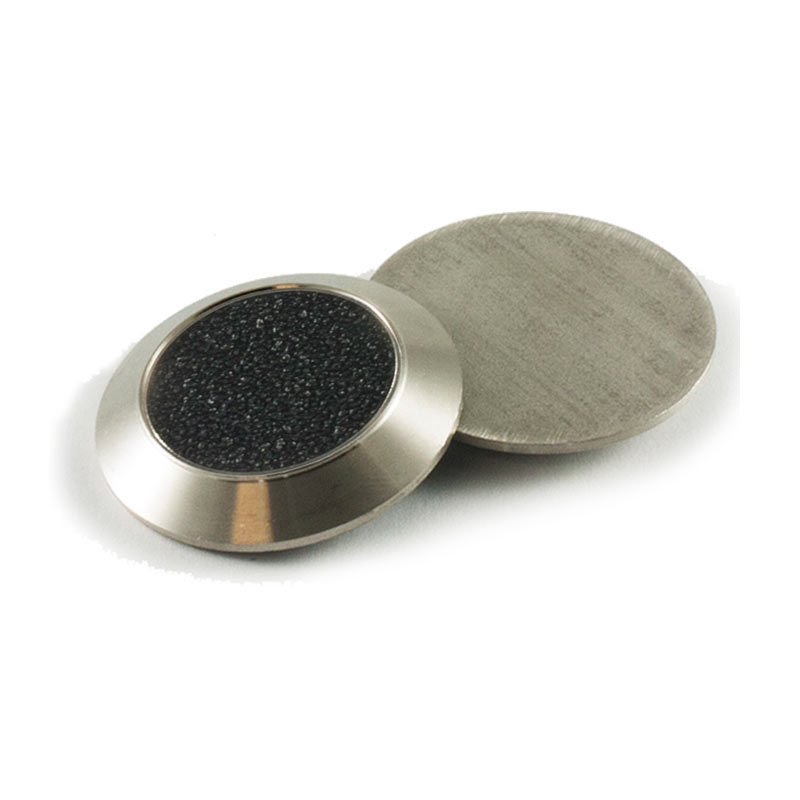 Tactile Indicator Warning Stud SureSteel® 35mm Stainless Steel Plain Backed Black Grit