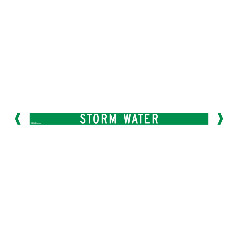 Standard Pipe Marker, Self Adhesive, Storm Water, 40-75mm O.D. - Pack of 10 