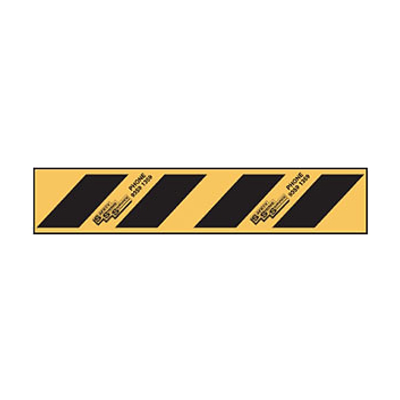 Double Layer Barricade Tape - Black/ Yellow