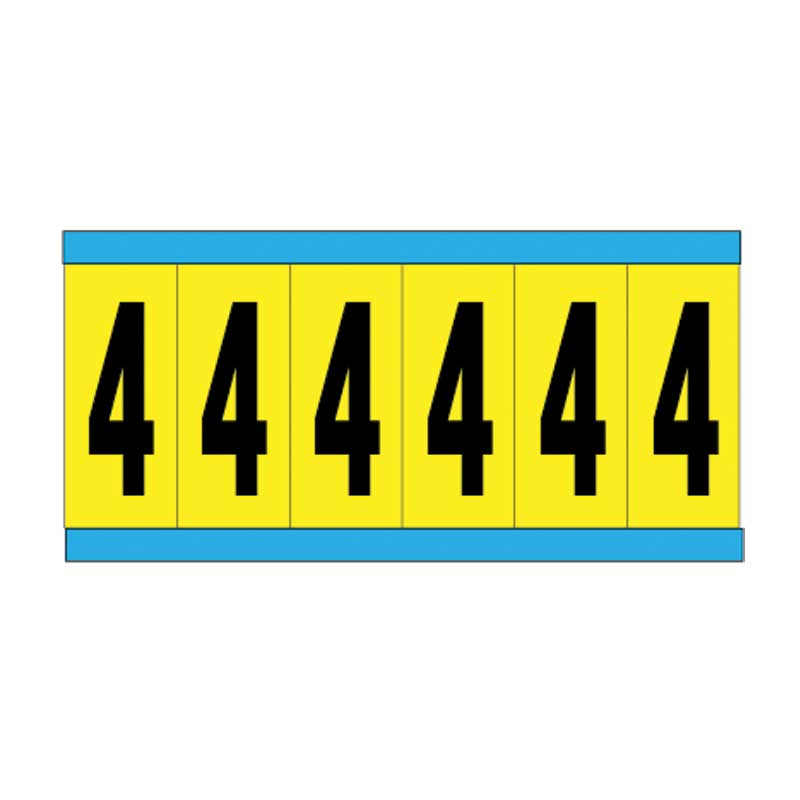 Vinyl Cloth Numbers, 4, 76mm Text Height