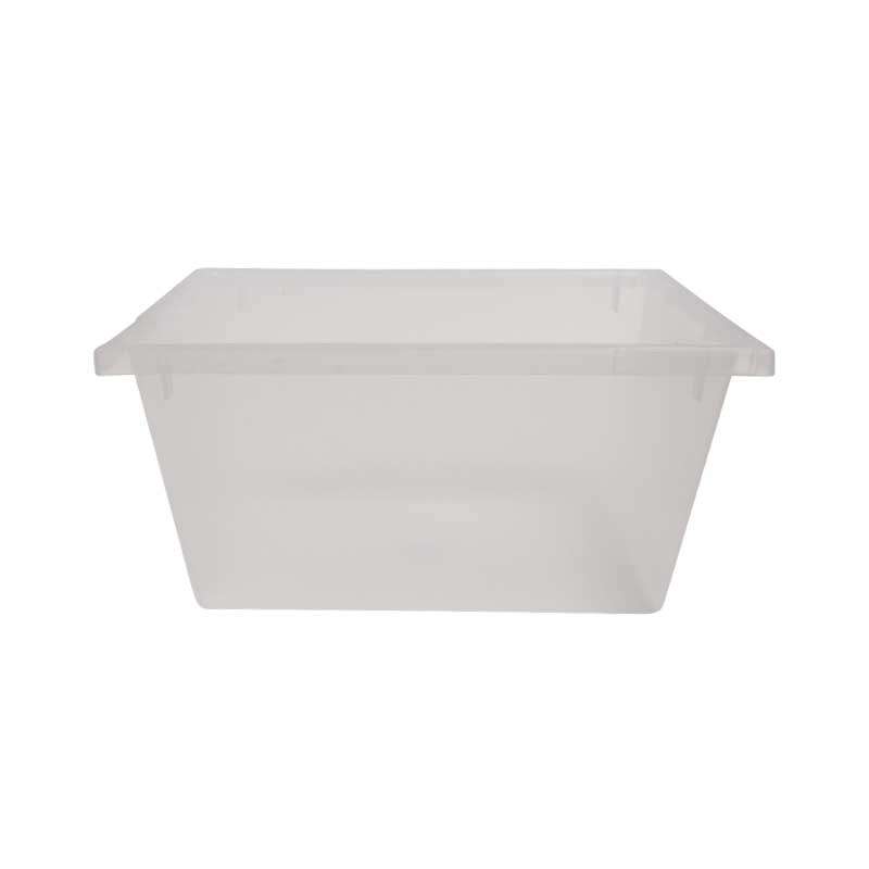Stack & Nest Plastic Crate Tub 22L Clear